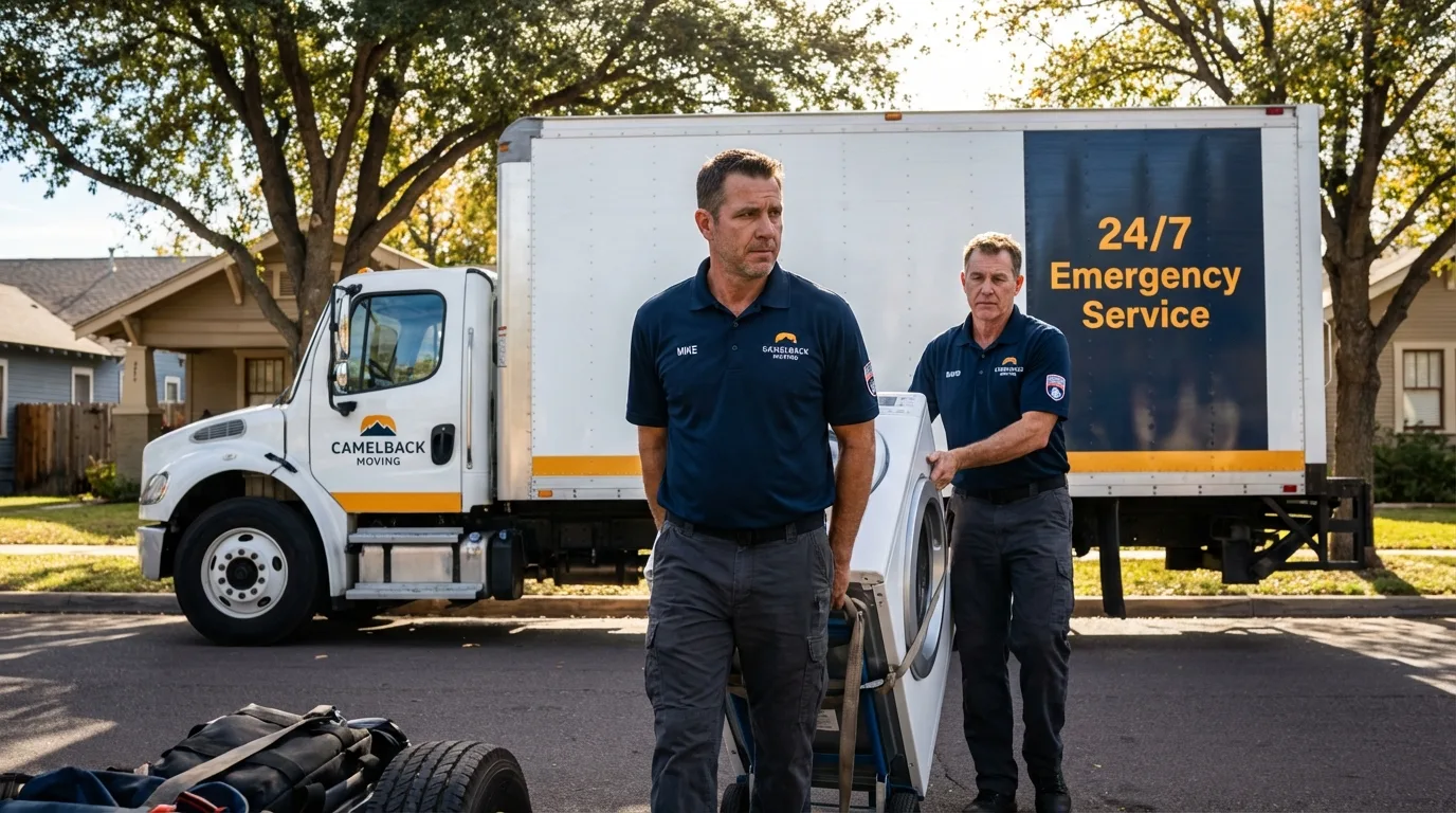 CamelBack Moving crew loading furniture in Lake Havasu City, AZ